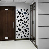12pcs 3D Mirror Removable Wall Sticker