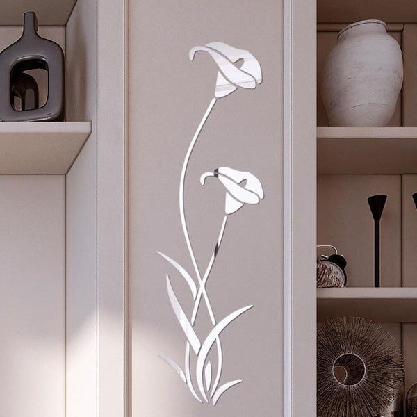 3D Diy Flower Shape Acrylic Wall Sticker