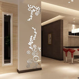 Creative Circle Ring Acrylic Crystal Mirror Wall Stickers