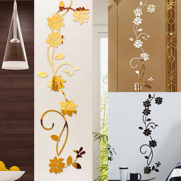 3D DIY Flower Shaped Wall Stickers