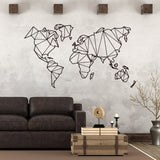 Art World Map Geometric vinyl Wall Stickers