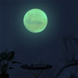 3D Moon Planet Fluorescent Wall Stickers