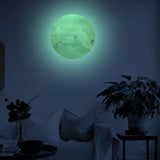 3D Moon Planet Fluorescent Wall Stickers