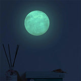 3D Moon Planet Fluorescent Wall Stickers