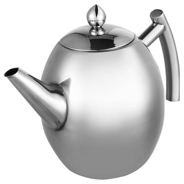 1L Durable Stainless Steel Teapot Coffee Pot Kettle
