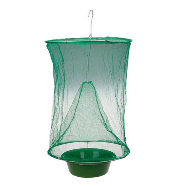 Foldable ecological reusable trapper of insect catcher killer cage